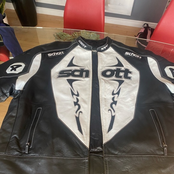 Manteau de cuir pour moto - Picture 2 of 4